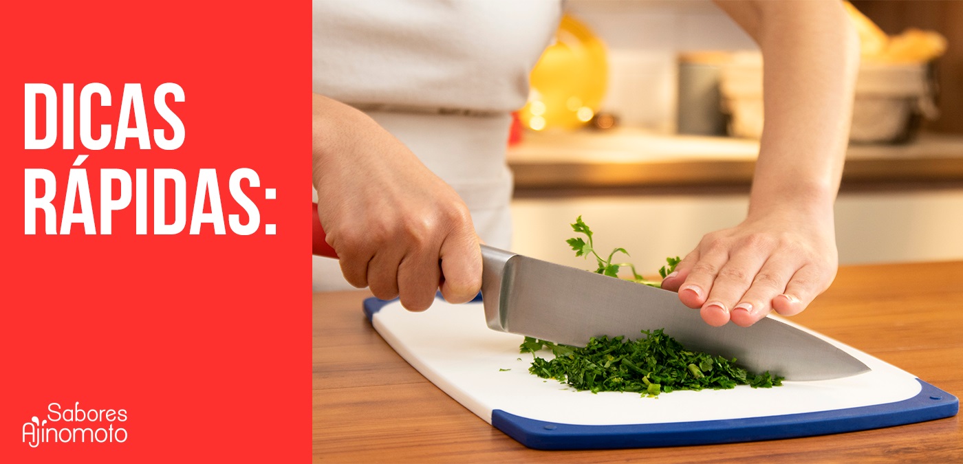 Dicas rápidas - Como picar salsa