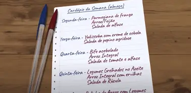 Planejamento das compras e organização da despensa