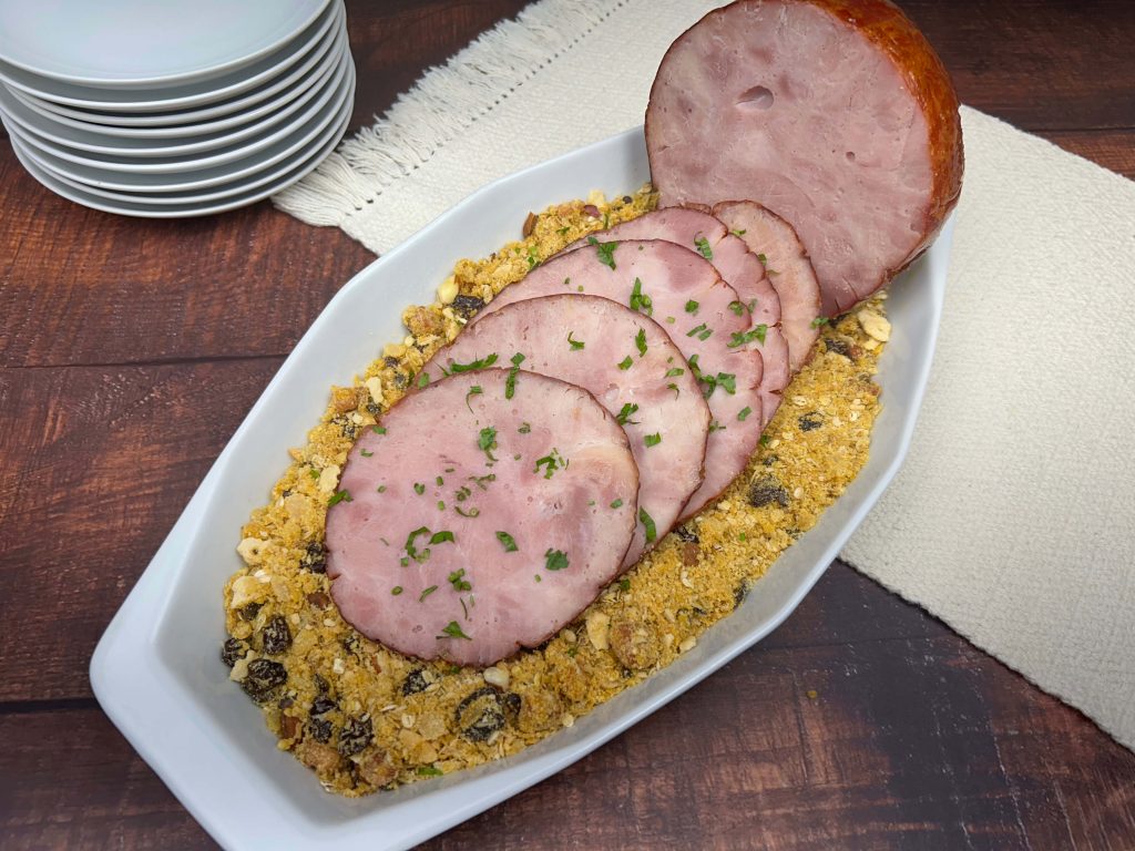 TENDER NATALINO COM FAROFA DE MARACUJÁ