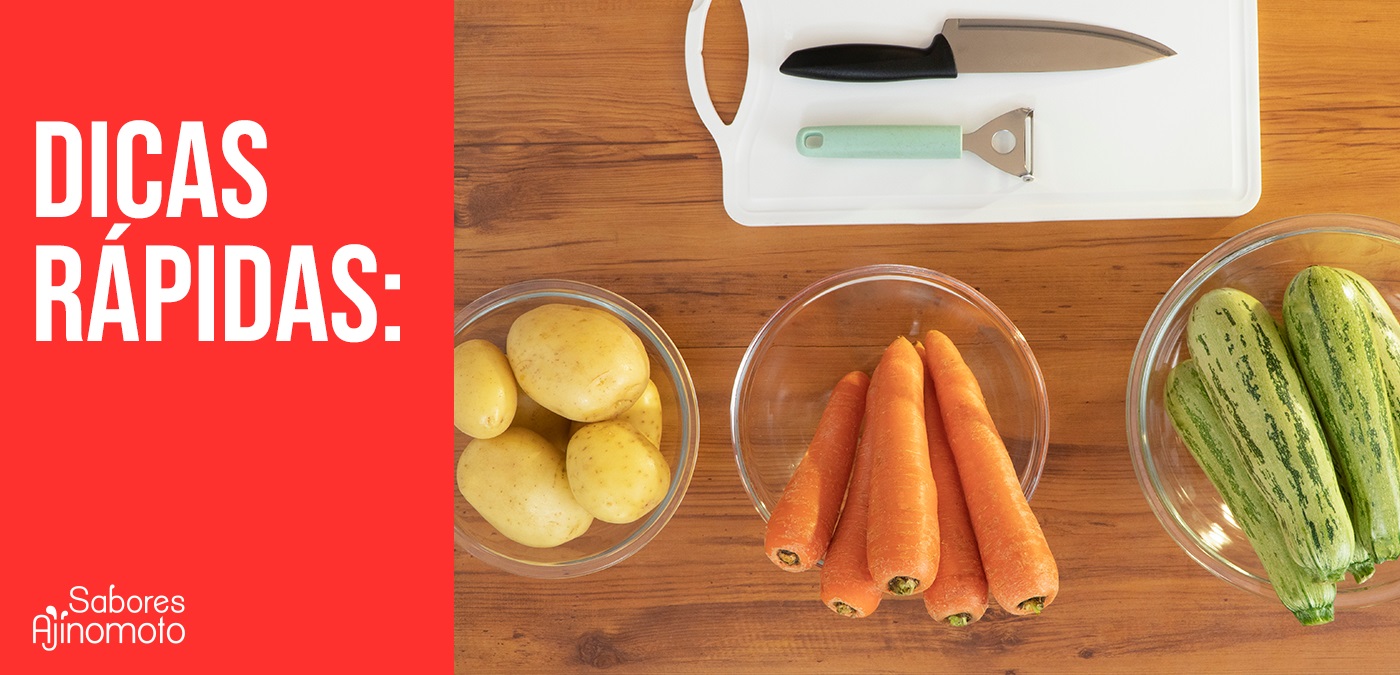 Dicas rápidas - Como cortar legumes