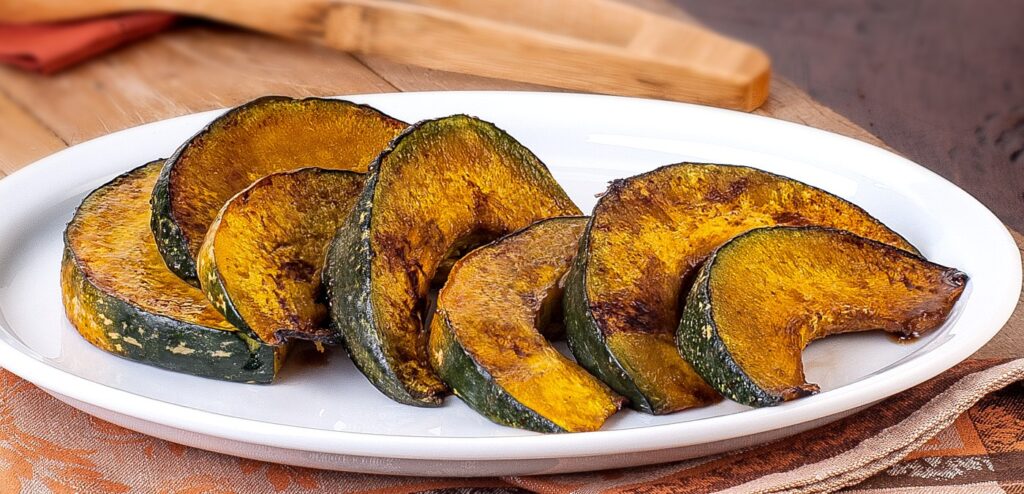 ABÓBORA ASSADA COM SHOYU E MEL