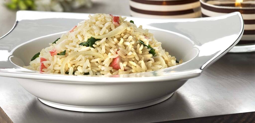 ARROZ INTEGRAL COM KANI E ESPINAFRE