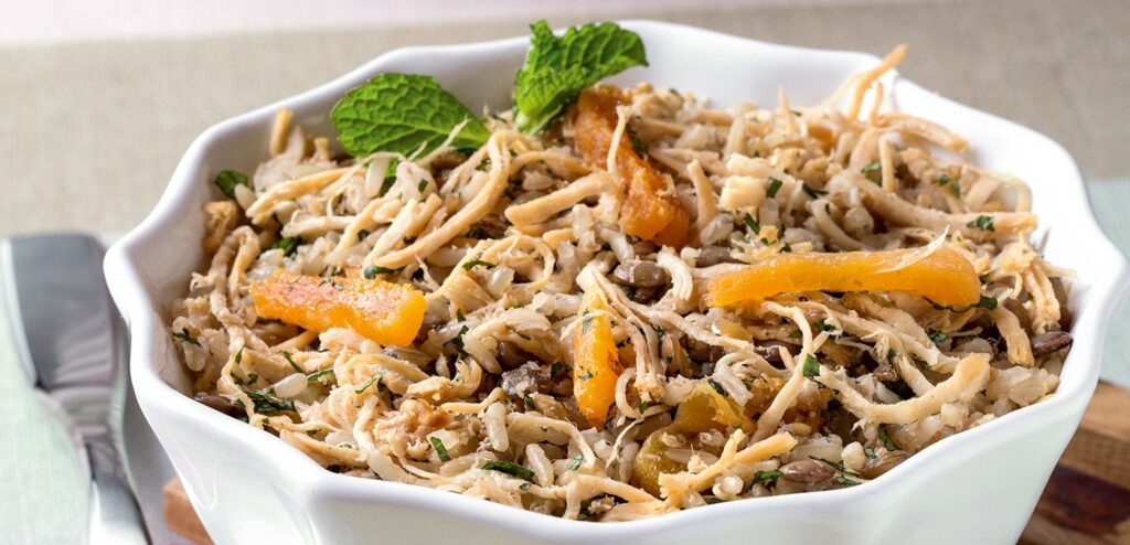 ARROZ MULTIGRÃOS COZIDO COM TOQUE DE HORTELÃ