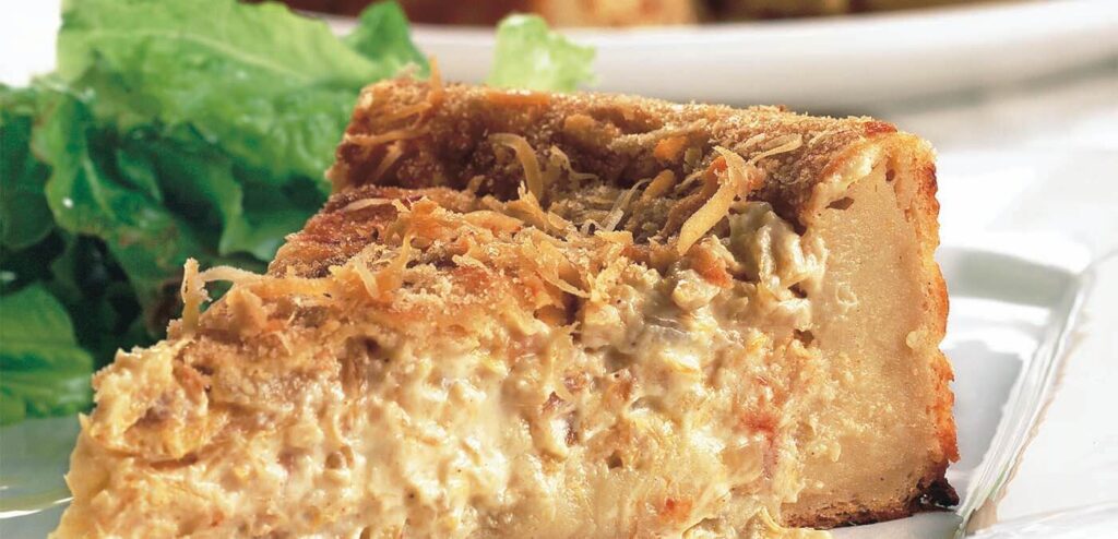 TORTA DE BACALHAU E BATATA