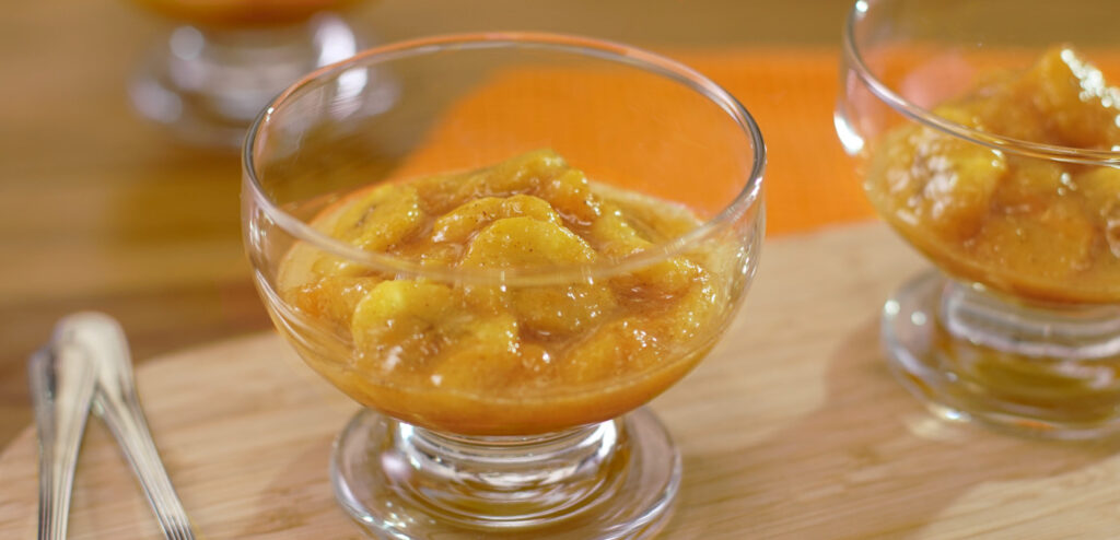 BANANA COM CALDA SABOR LARANJA