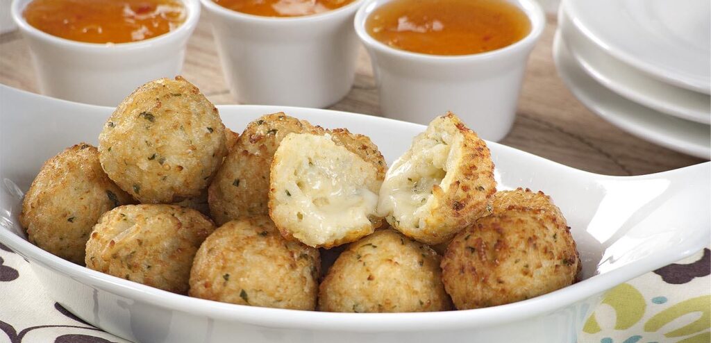 BOLINHO DE ARROZ RECHEADO