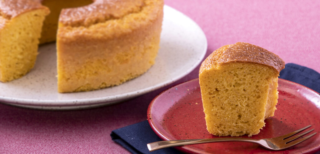 BOLO DE MILHO COM LARANJA
