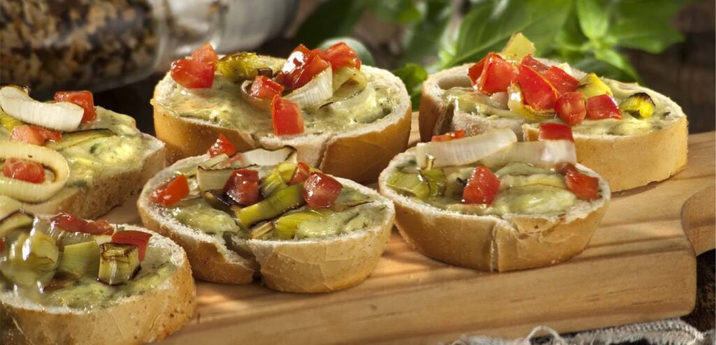 BRUSCHETTA DE ALHO-PORO