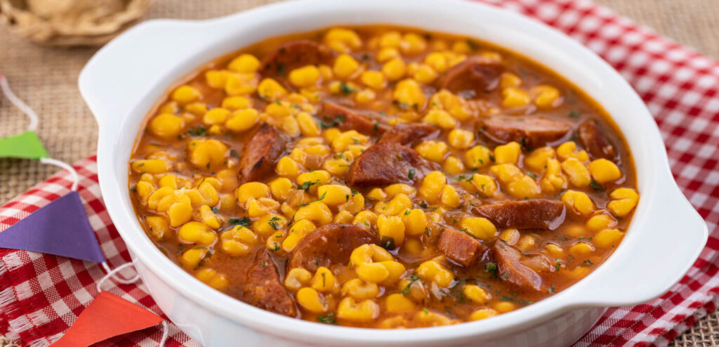 CANJICA SALGADA COM CALABRESA