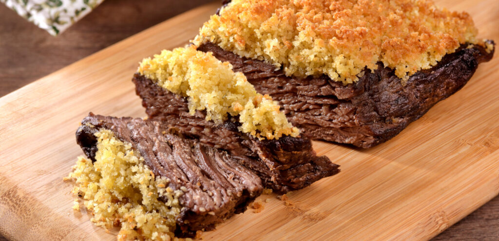 CARNE ASSADA COM CROSTA