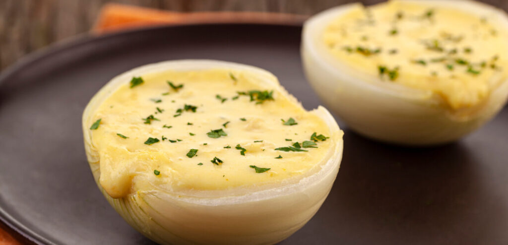 CEBOLA COM CREME DE QUEIJO