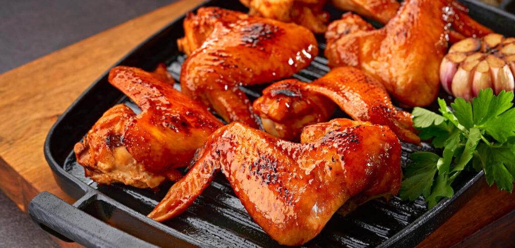 CHURRASCO DE ASINHAS DE FRANGO