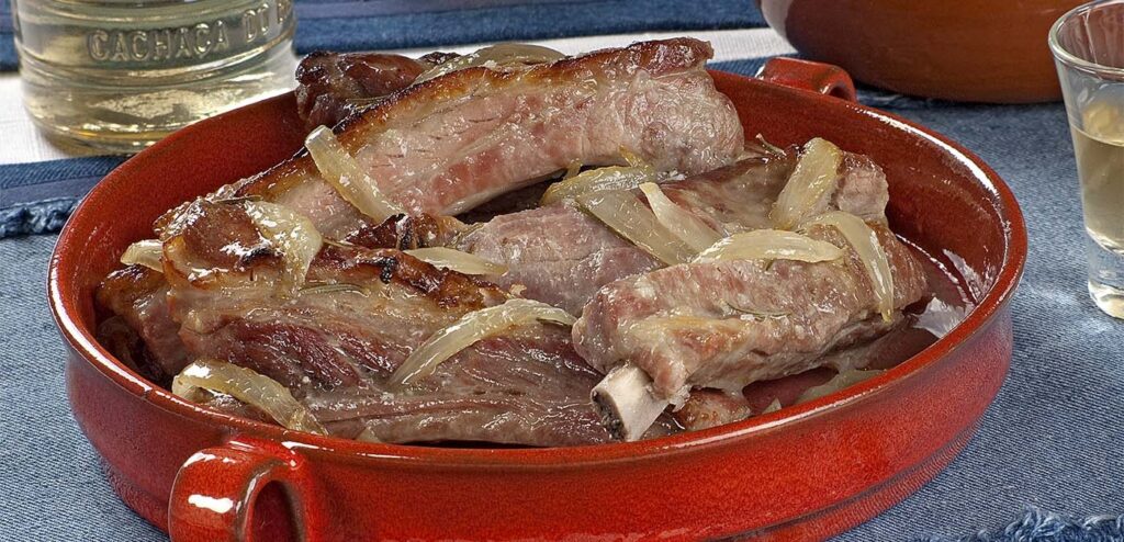 COSTELA SUÍNA NA CACHAÇA