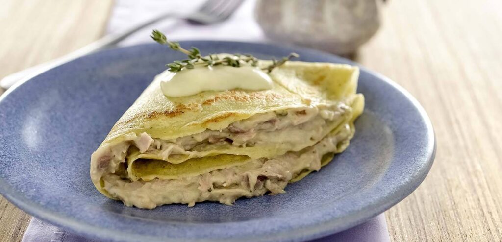 CREPE DE ATUM E ESPINAFRE