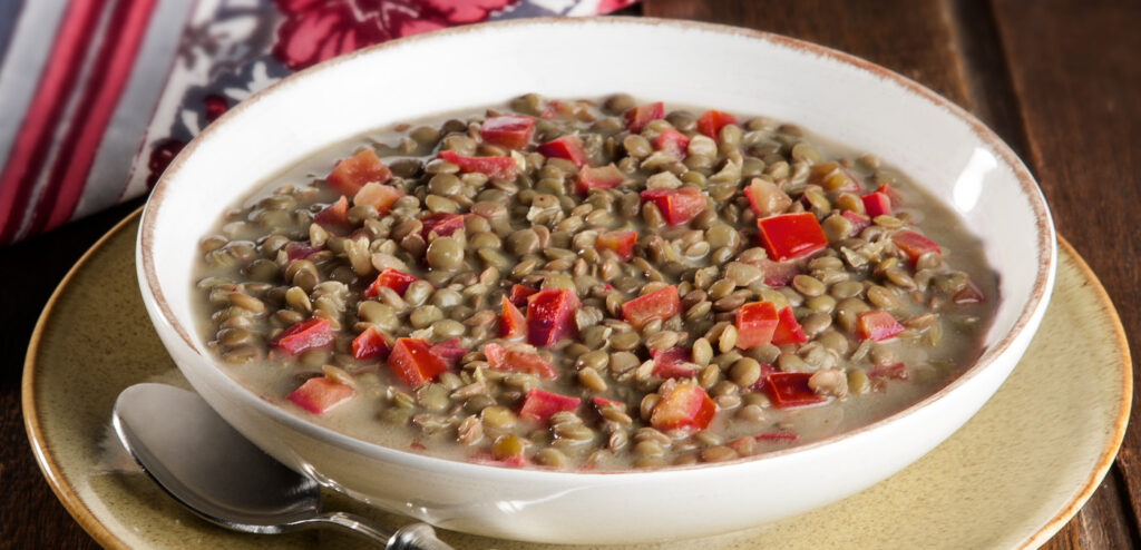 CURRY DE LENTILHA DE MICRO-ONDAS
