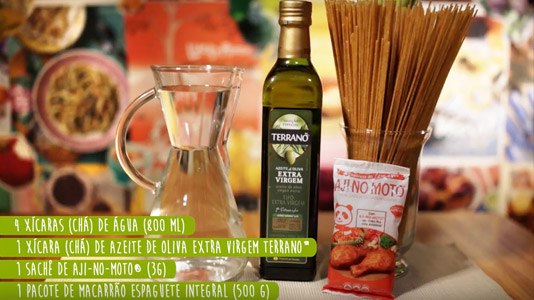 Receita de Espaguete Integral ao Pesto