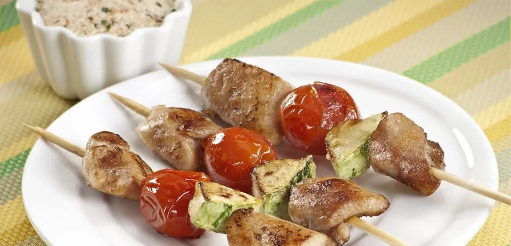 Espetinhos de frango