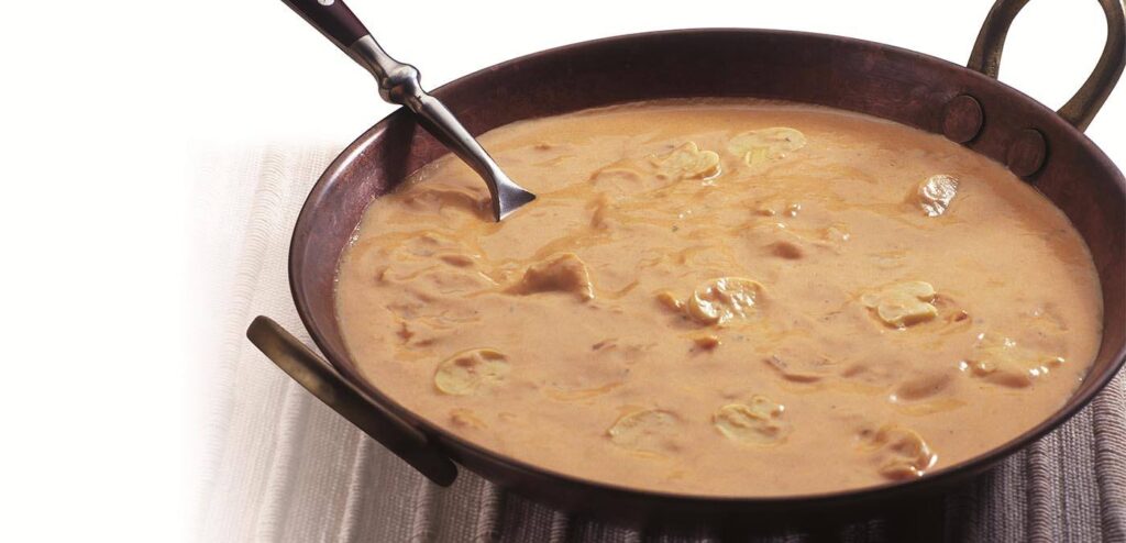 ESTROGONOFE DE QUEIJO E PALMITO