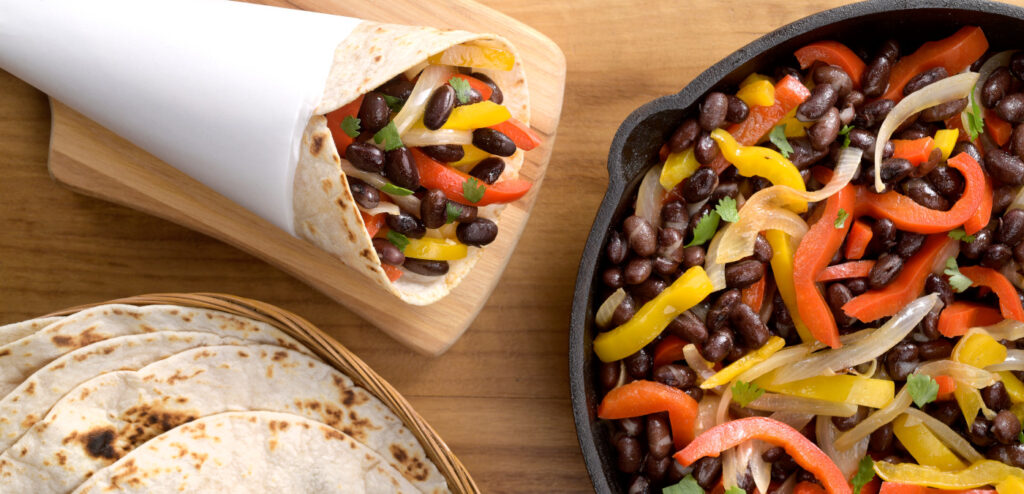 FAJITAS VEGETARIANAS COM SÓDIO REDUZIDO