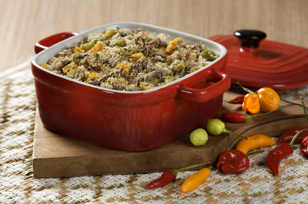 FAROFA DE PATO COM PIMENTA-DE-CHEIRO