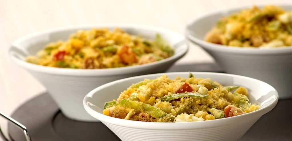 FAROFINHA DE ERVILHA-TORTA