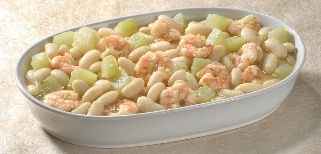 FEIJÃO BRANCO COM CAMARÃO