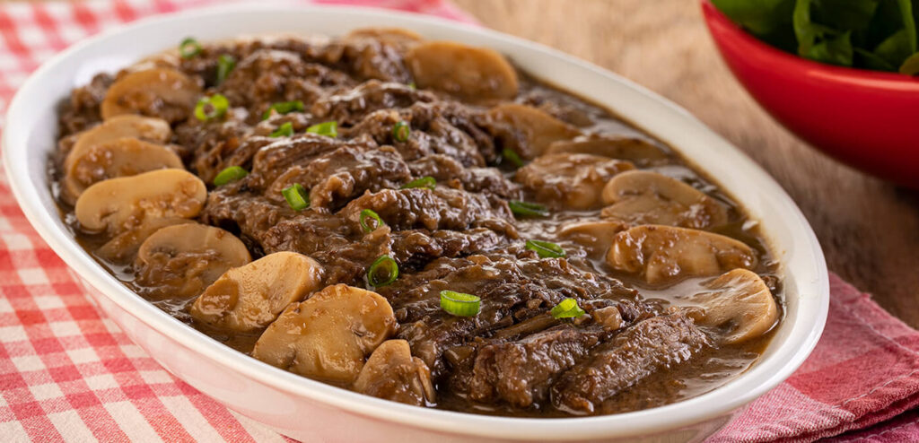 FRALDINHA COM VINHO E COGUMELO