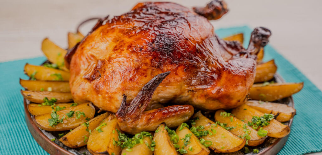 FRANGO ASSADO COM BATATA