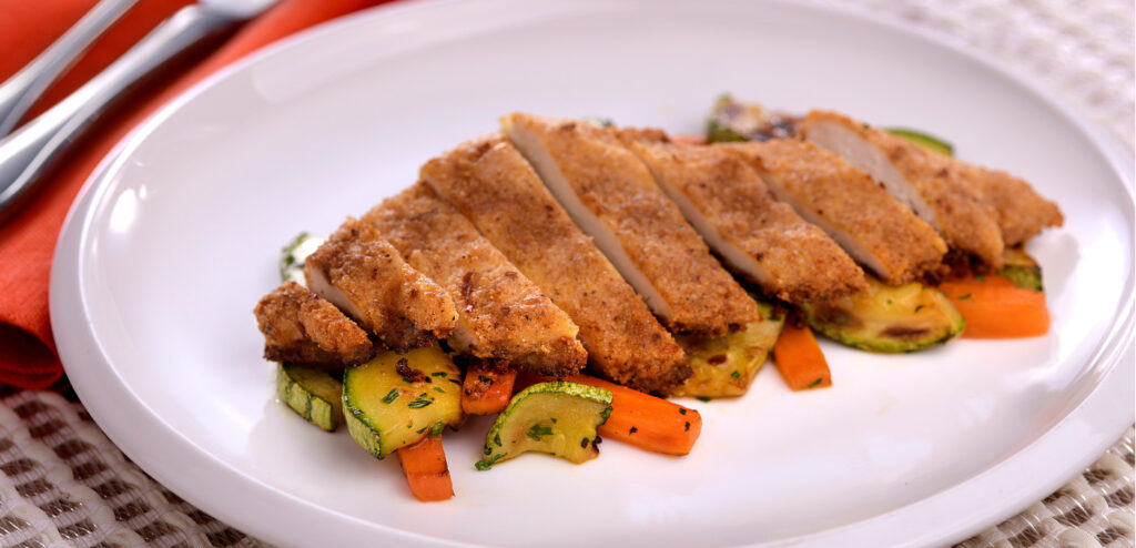 FRANGO ASSADO COM CREME DE CEBOLA