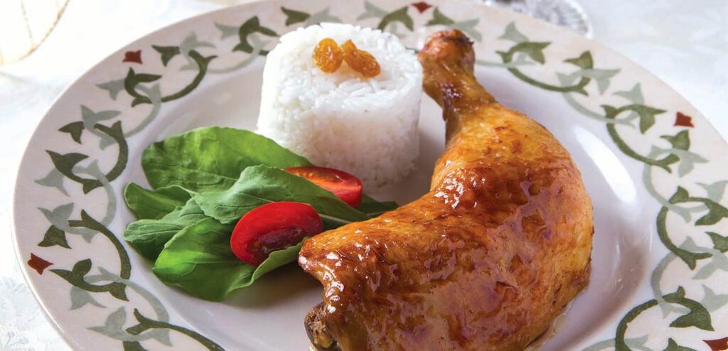 FRANGO ASSADO COM MEL E MOSTARDA