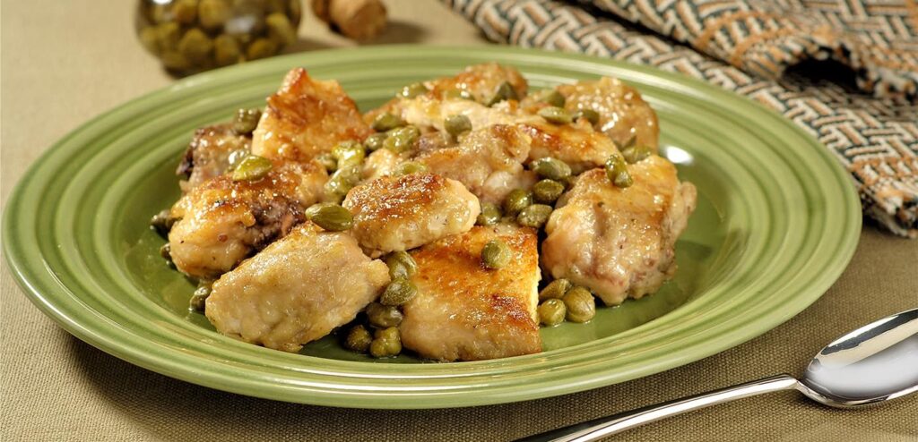 FRANGO COM ALCAPARRAS