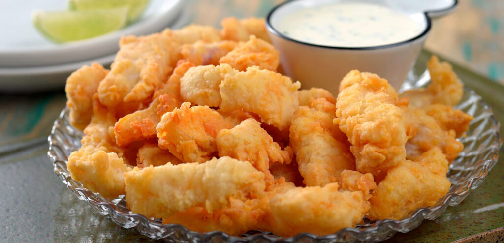 ISCAS DE PEIXE COM MOLHO