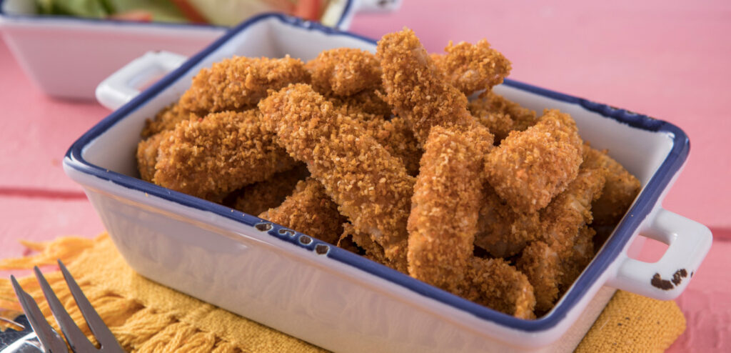 ISCAS DE PEIXE EMPANADO NA FRITADEIRA ELÉTRICA