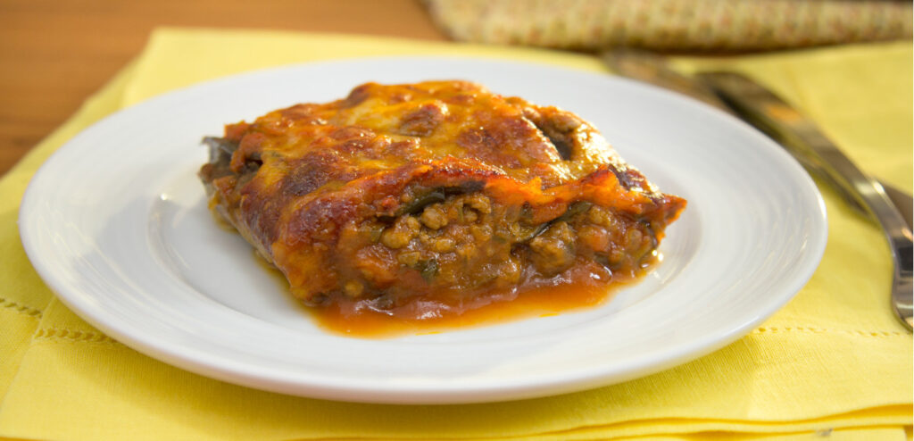 LASANHA DE BERINJELA GRELHADA