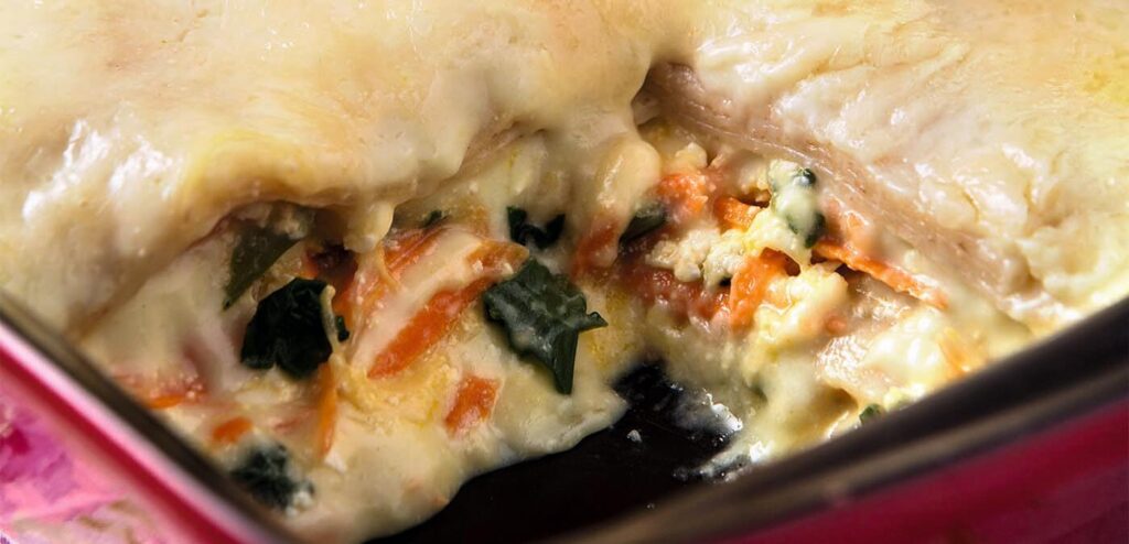 LASANHA INTEGRAL VEGETARIANA