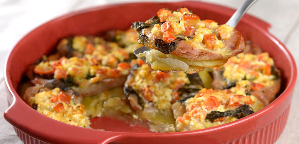 LOMBO ASSADO COM LEGUMES