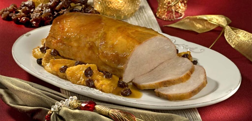 LOMBO COM ABACAXI E ESPUMANTE