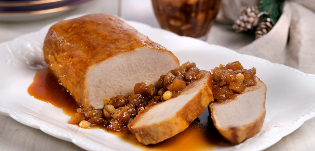 LOMBO COM CHUTNEY DE ABACAXI