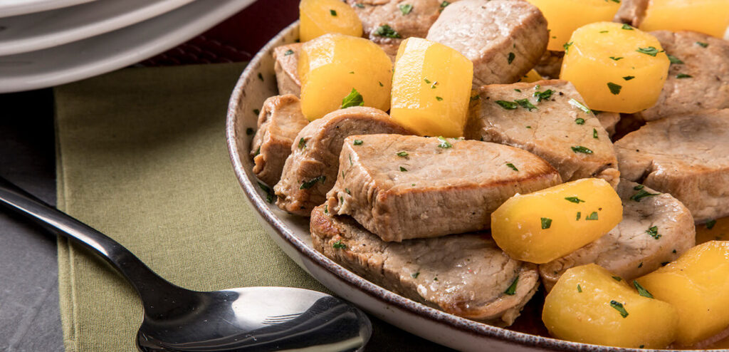 LOMBO DE PANELA COM MANDIOQUINHA