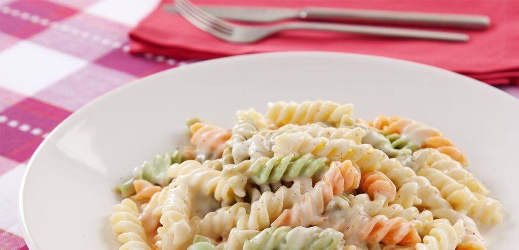 MACARRÃO AO MOLHO BRANCO COM SÓDIO REDUZIDO