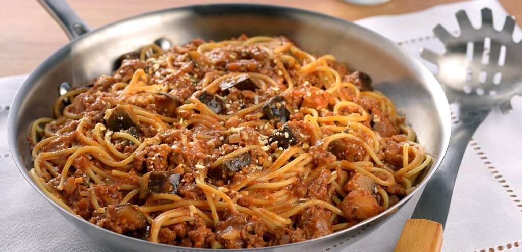 MOLHO BOLONHESA COM BERINJELA