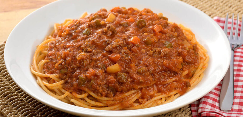 MOLHO BOLONHESA VEGANO COM LEGUMES