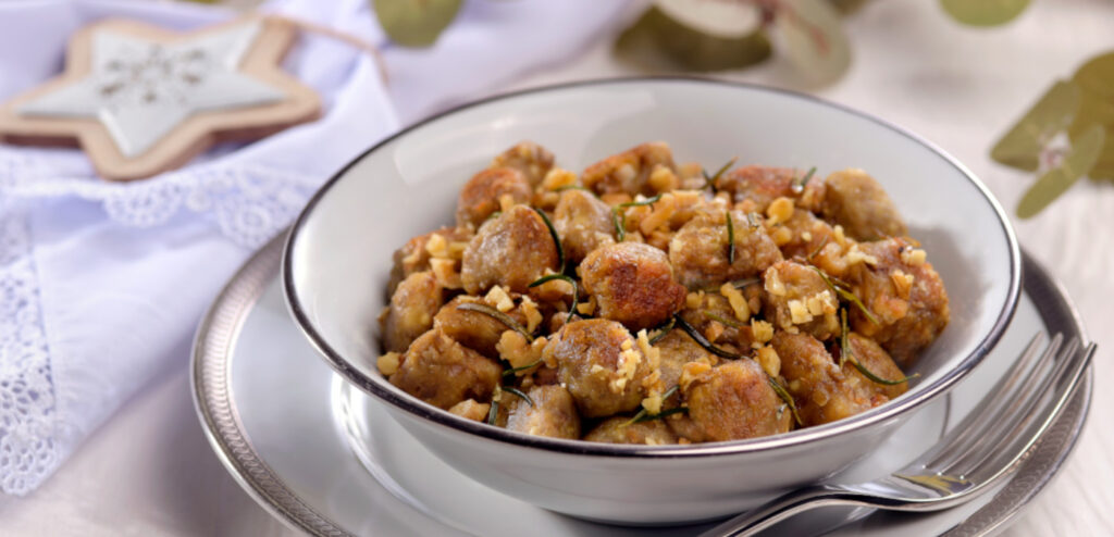 NHOQUE DE LENTILHA COM RICOTA