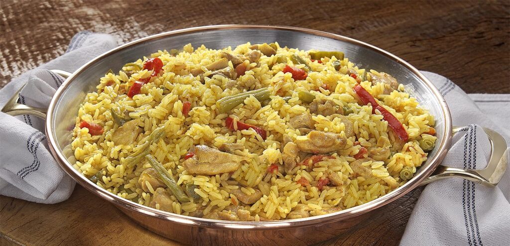 PAELLA DE FRANGO DELICIOSA