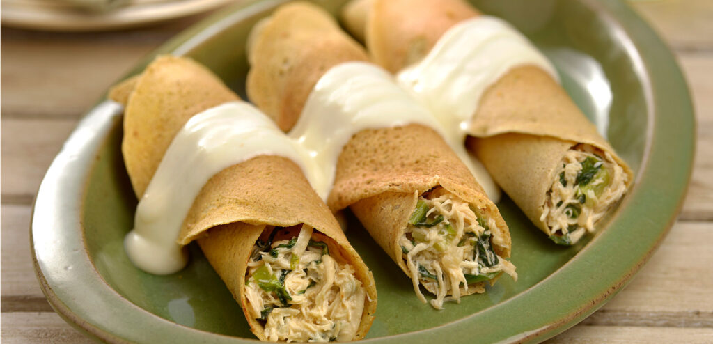 PANQUECA DE FRANGO COM FARINHA DE AVEIA