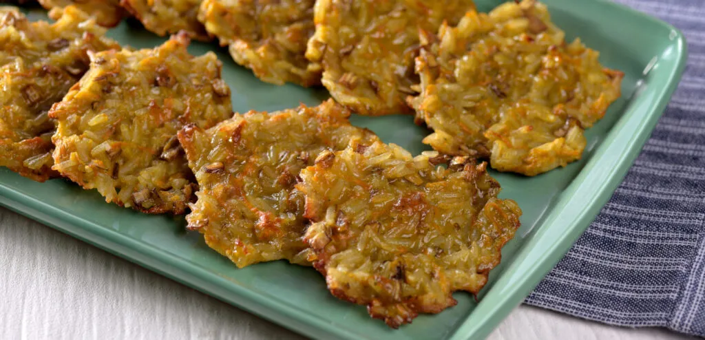 Panquequinhas de Arroz com Casca de Banana