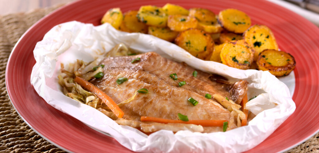 PAPELOTE DE PEIXE COM SHOYU