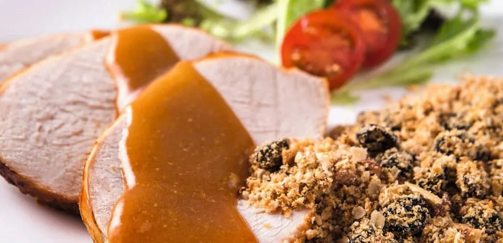 peito de peru com farofa