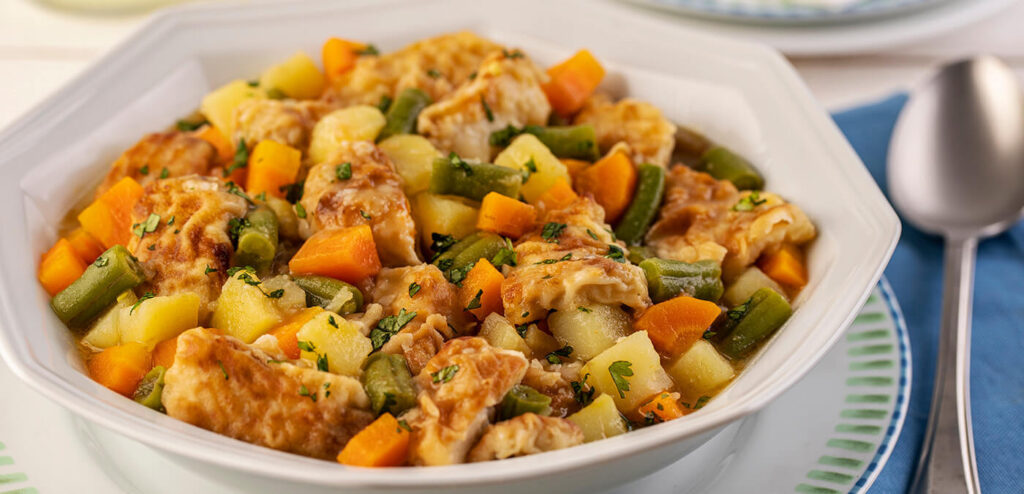 PEIXE COZIDO COM LEGUMES