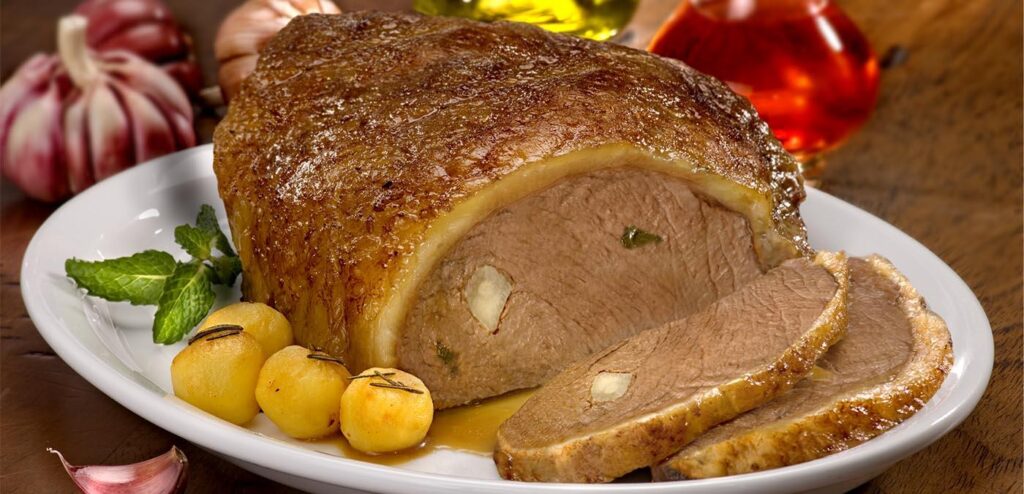 PICANHA AO ALHO E HORTELÃ